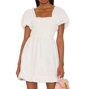 Show Me Your Mumu White Colvin Mini Dress medium